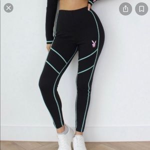 *NWT* Playboy/Misguided Logo Stitch Legging Size 2
